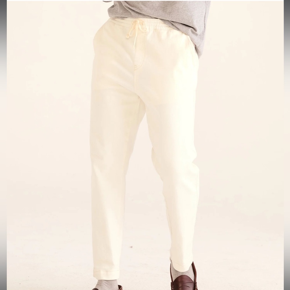 Naadam soft denim drawstring pant mens